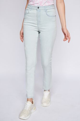2 - Light Blue Solid Straight Bottom, image 2