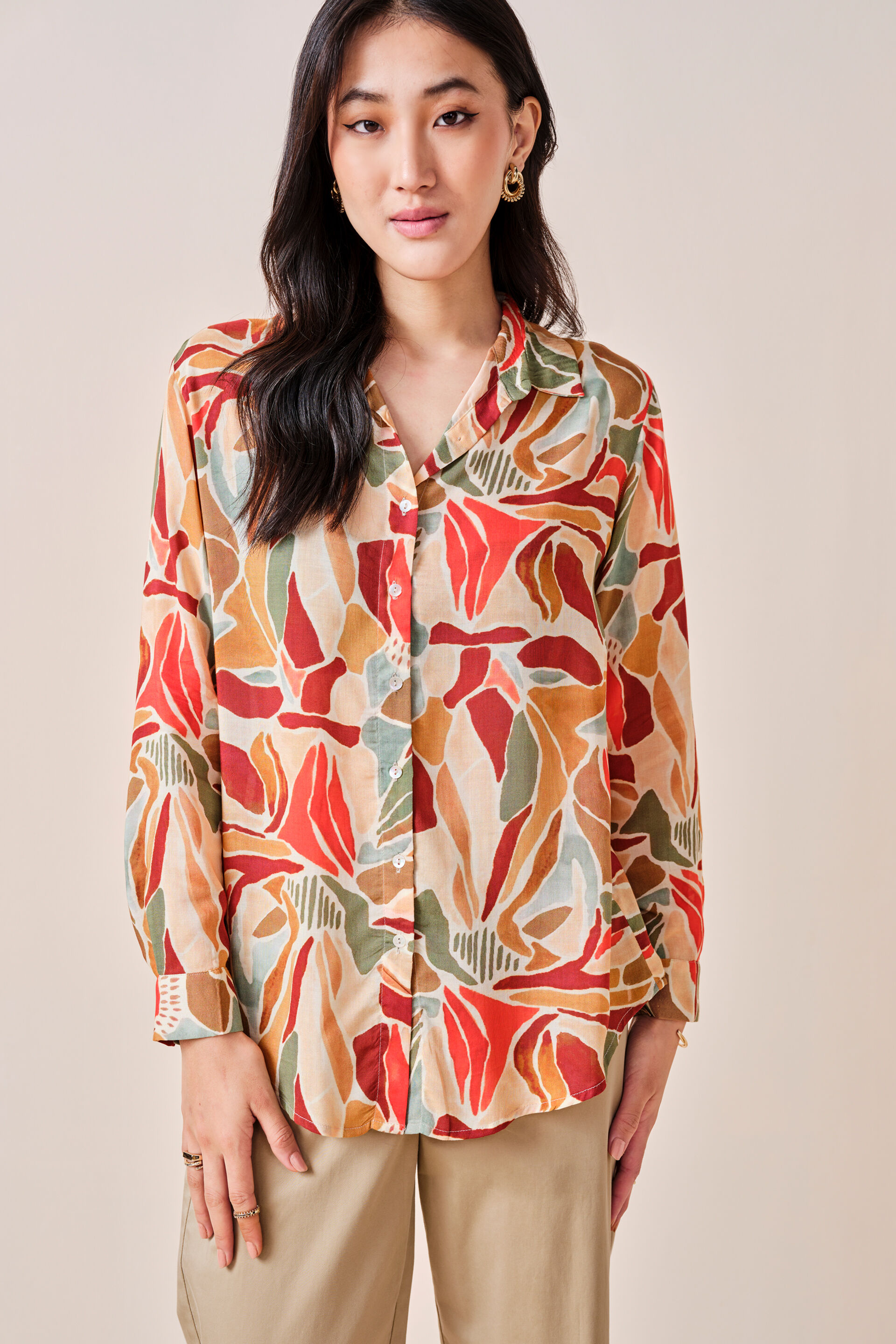 Priscilla Modal Shirt, Yellow, image 3