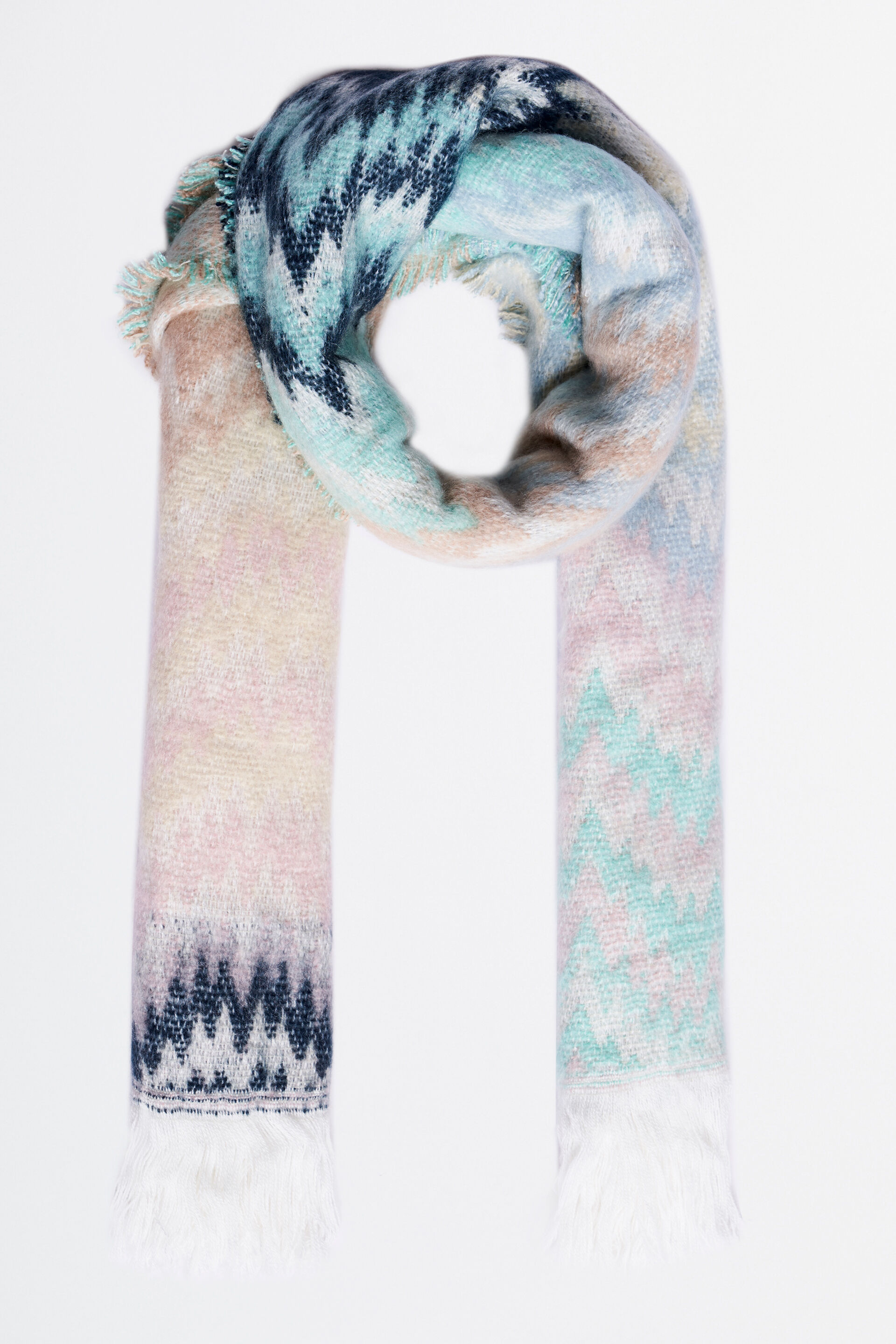 Multi Print Scarf, , image 1
