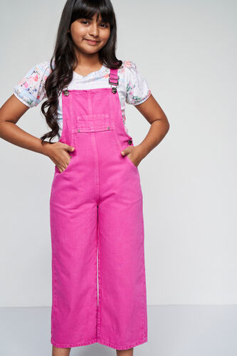 Pink Truffle Solid Dungaree, Pink, image 5