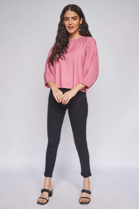 3 - Blush Solid A-Line Top, image 3