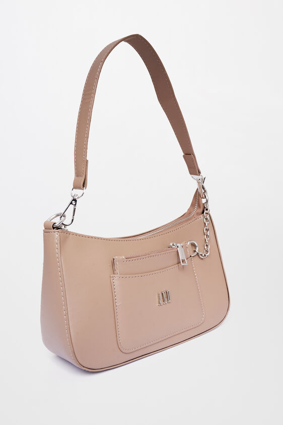 Beige Polyurethane Ladies Purse L, , image 3