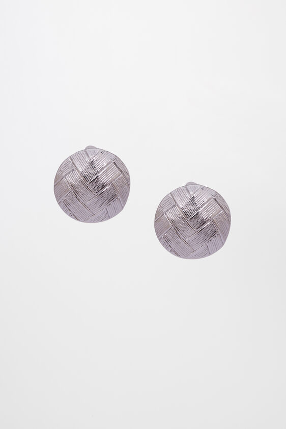 Silver Brass Earring, , image 1