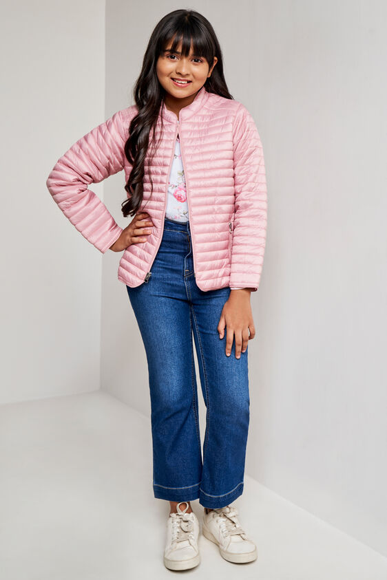 Blush Self Design Straight Jacket, Blush, image 1