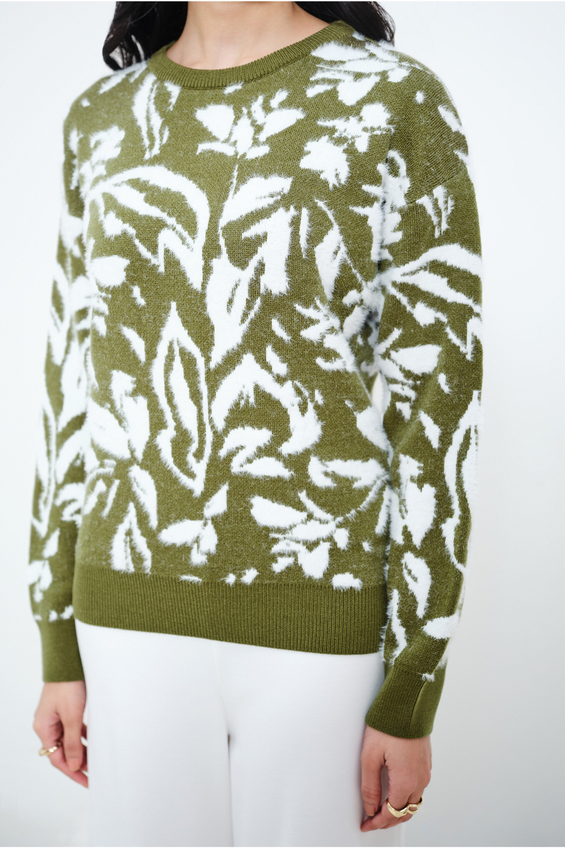 Meadow Frost Sweater, Green, image 4