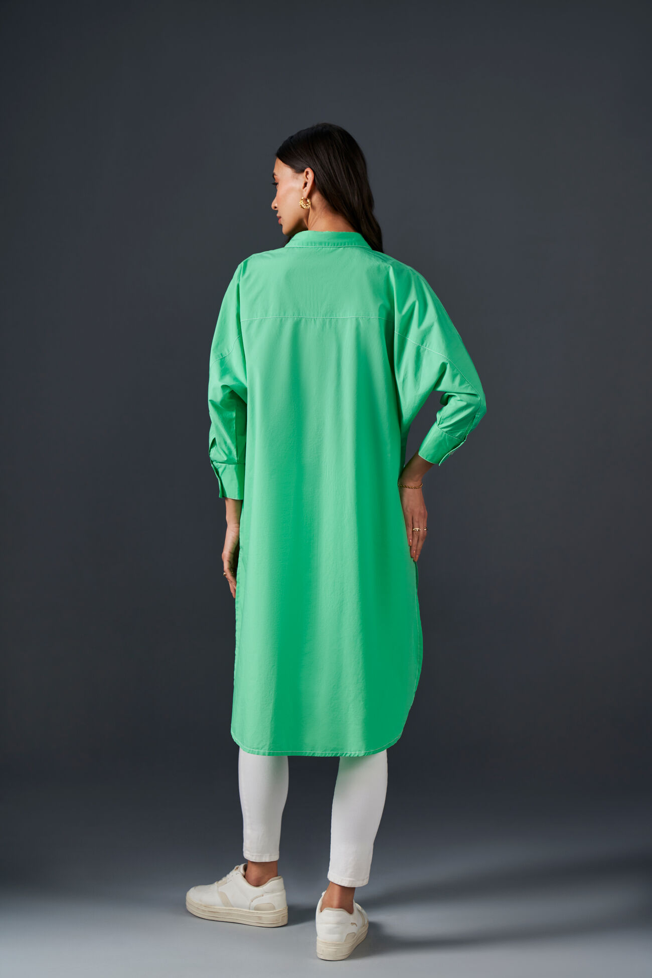 Clover Lover Cotton Tunic, Green, image 5