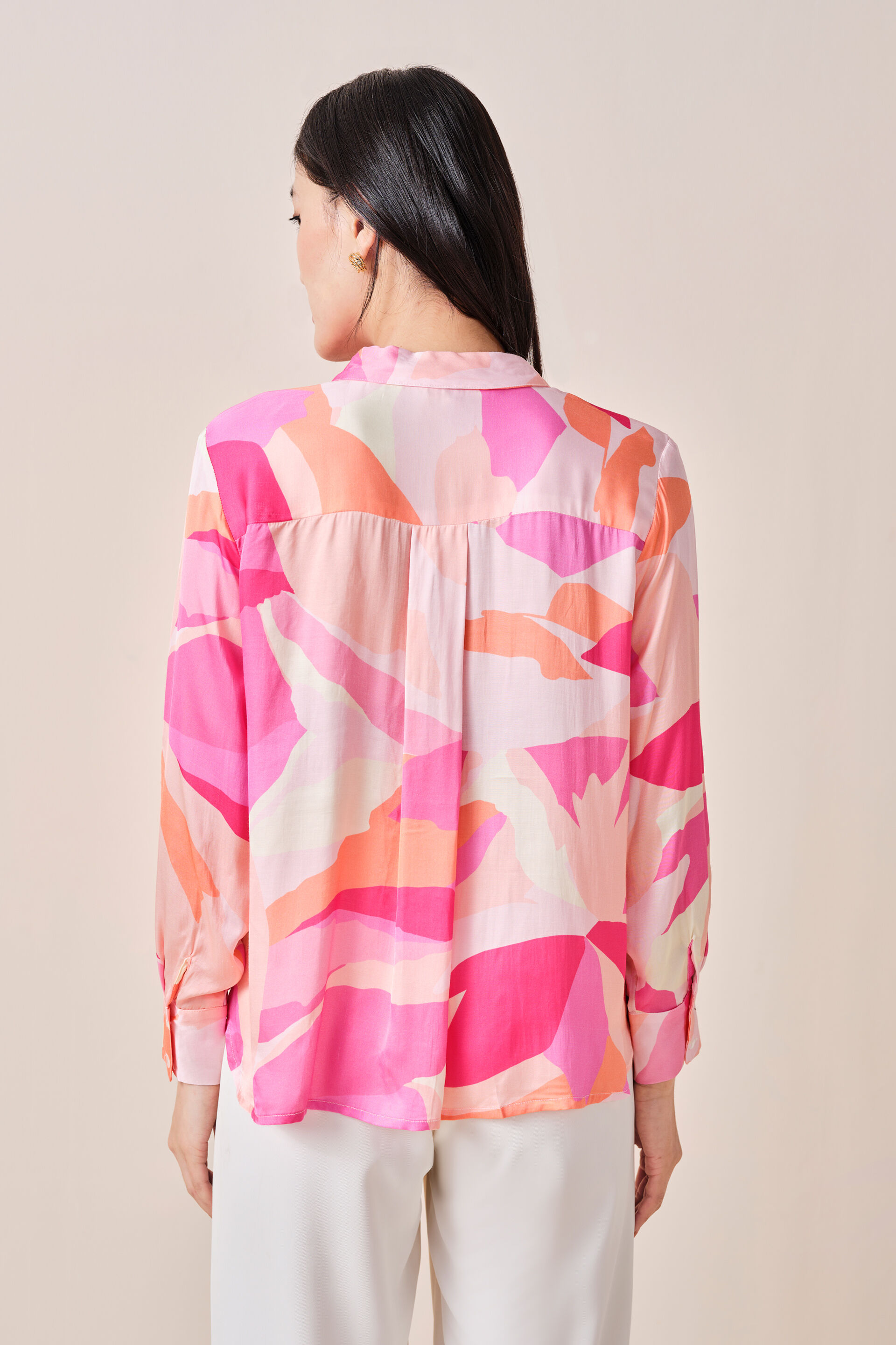 Terraza Viscose Shirt, Pink, image 5