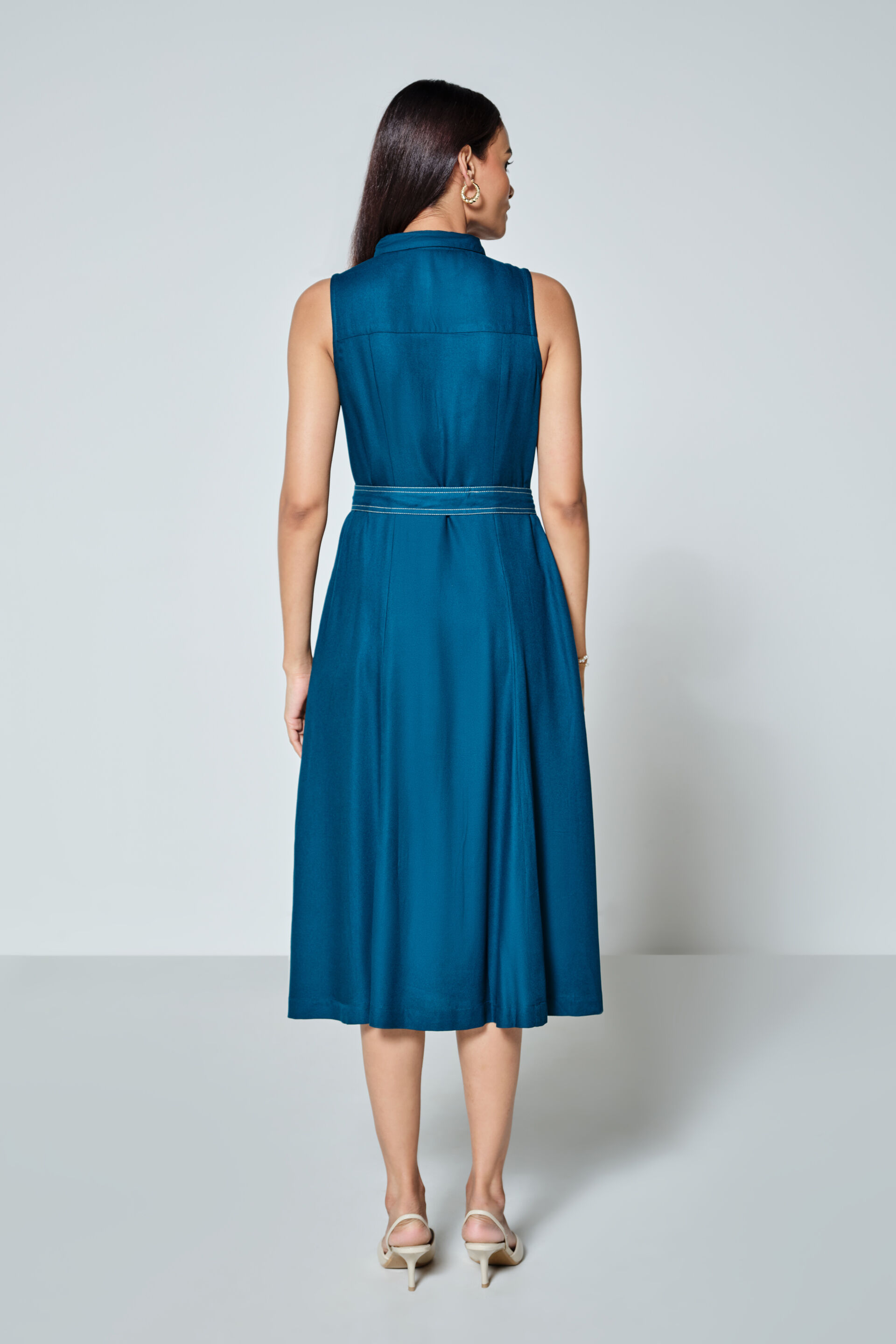 Crisanto Dress, Teal, image 5