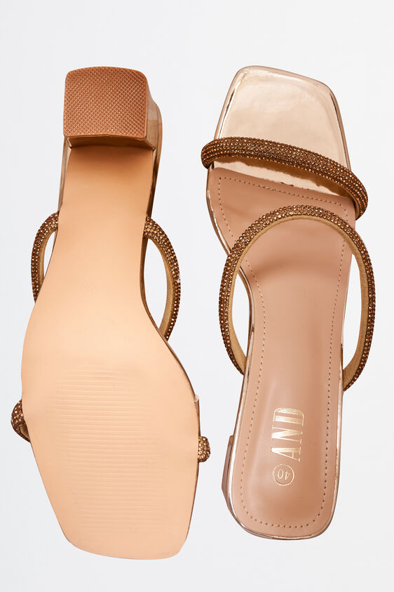 Gold Evening Heel Footwear, Gold, image 2