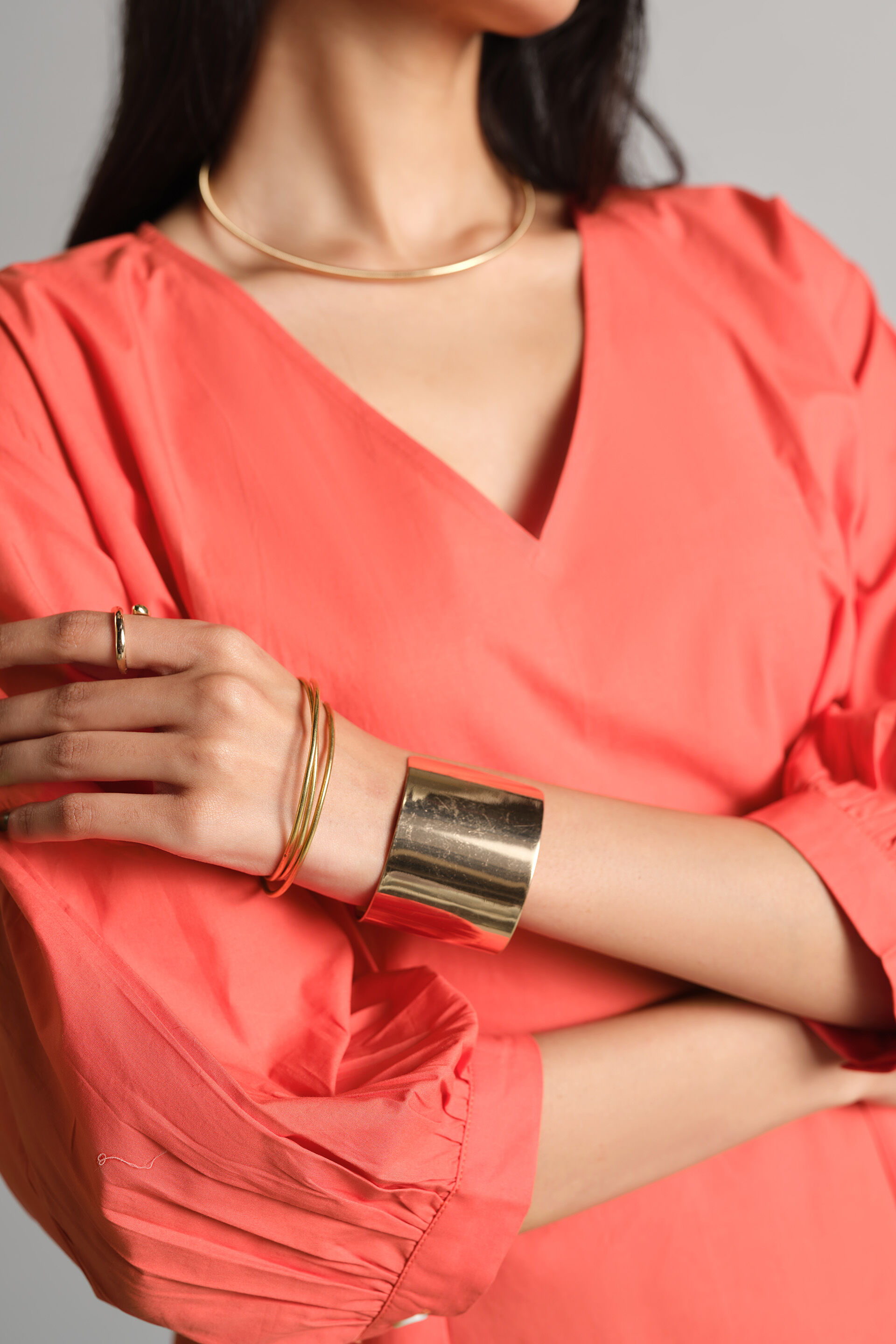 Orange Cinch Top, Orange, image 6