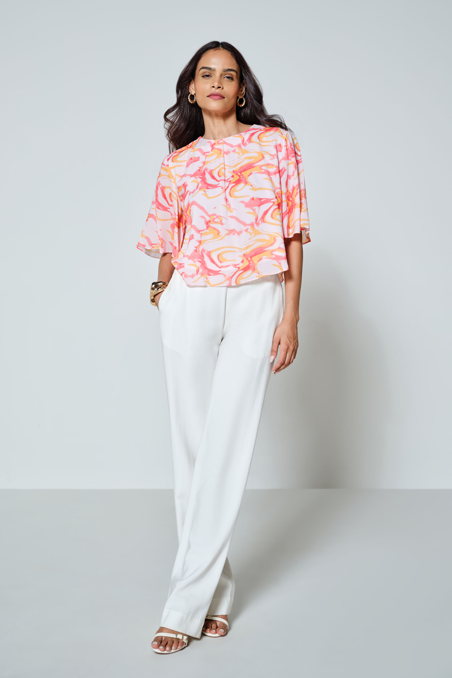 Blanca Top, Orange, image 2