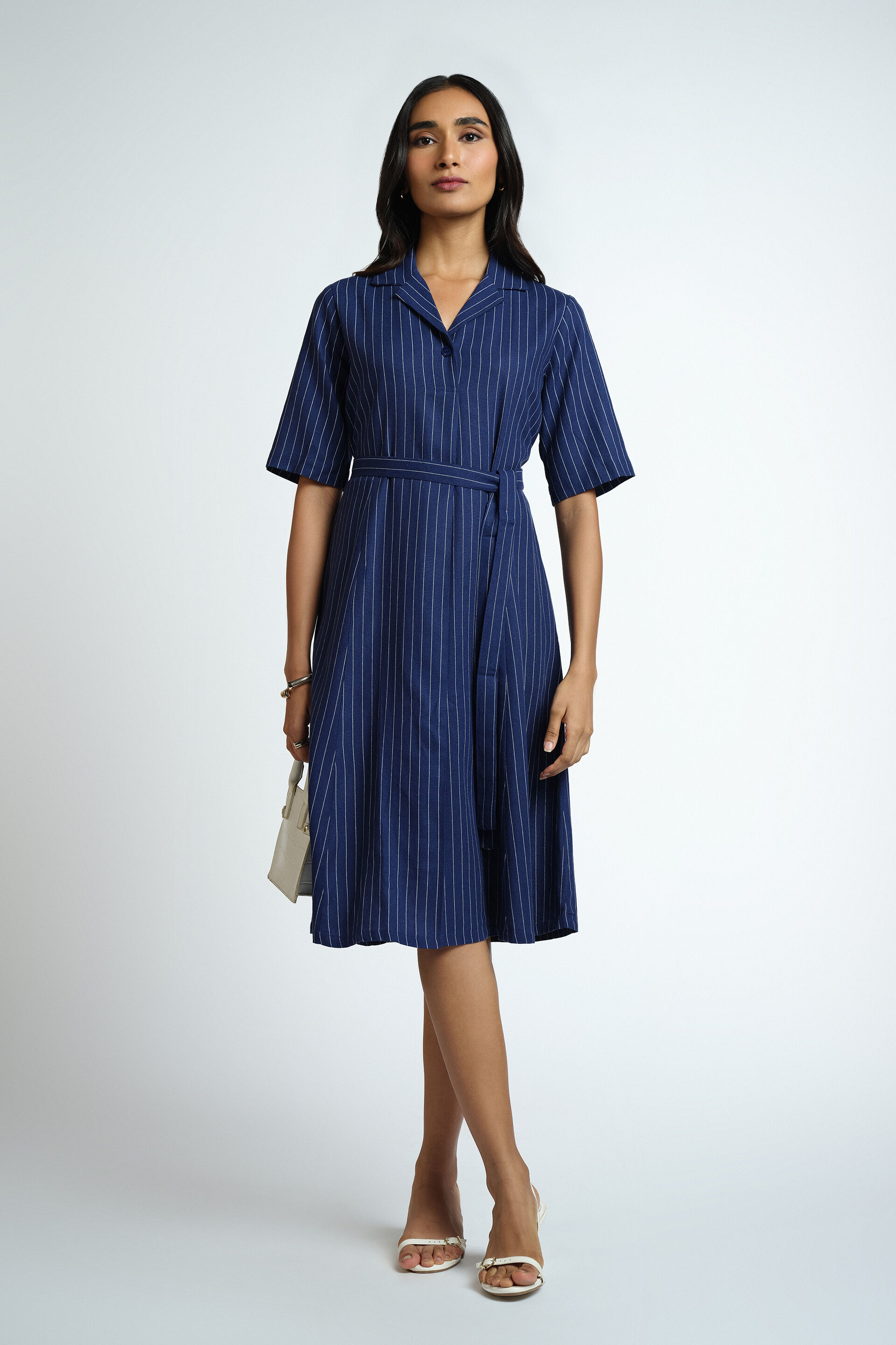 Brunch To Business Dress, Navy, image 2