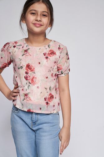 2 - Pink Floral Straight Top, image 4