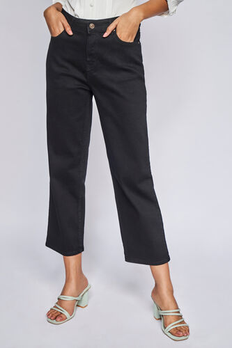 Black Solid Straight Bottom, Black, image 2