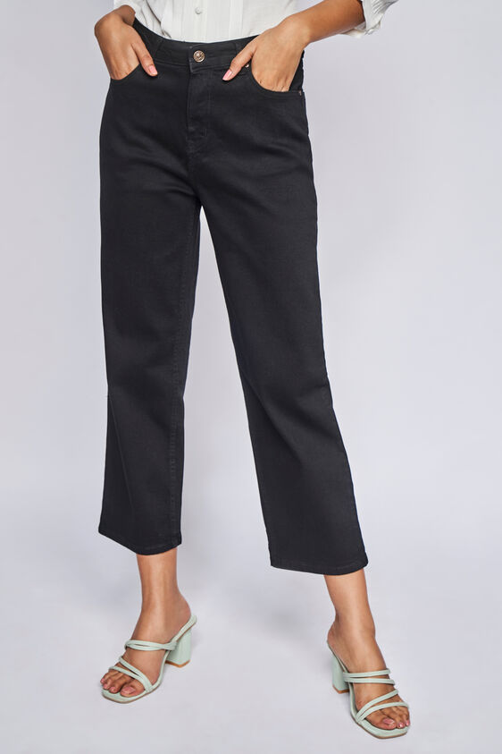 Black Solid Straight Bottom, Black, image 2