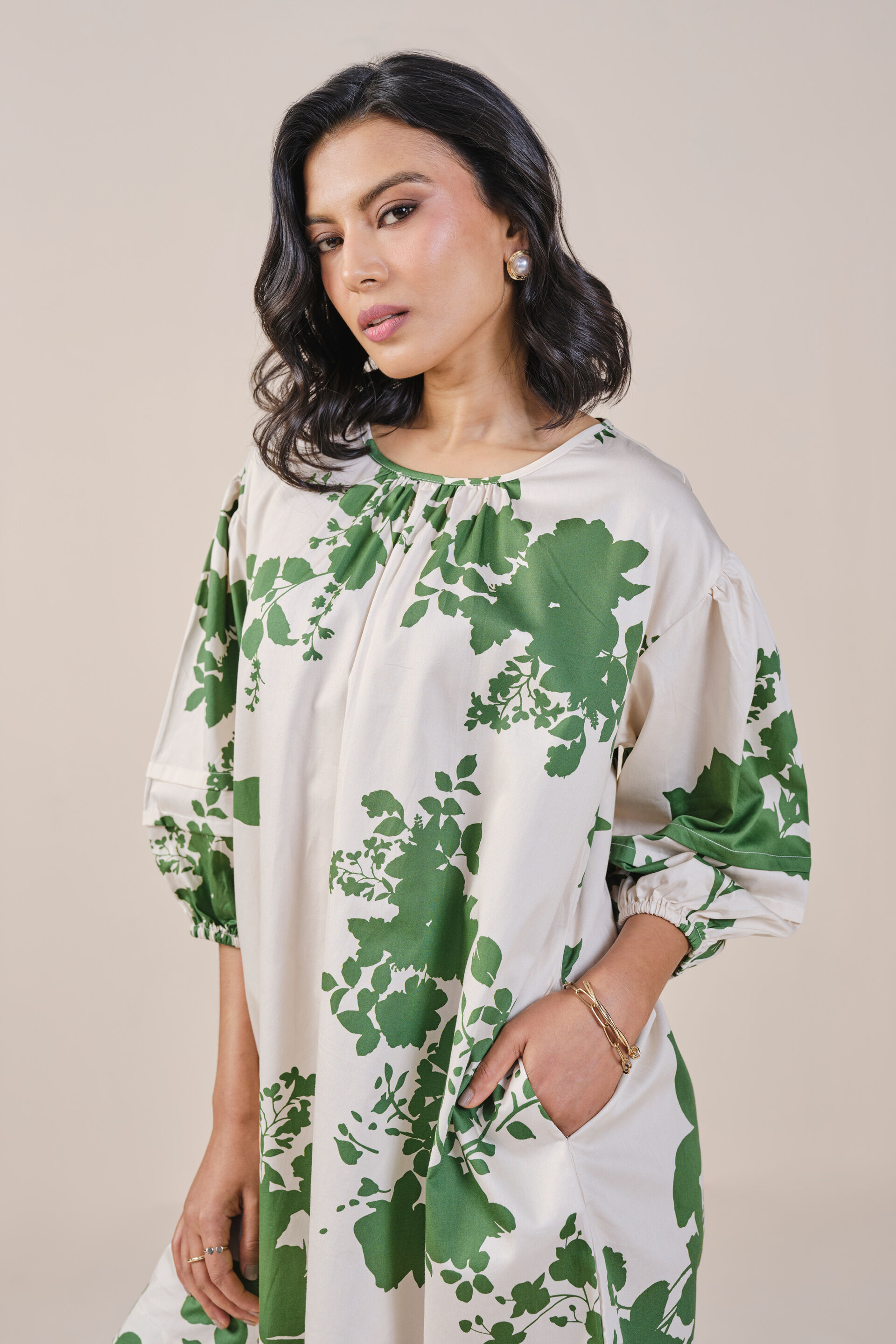 Tropic Blossom Dress, White, image 4