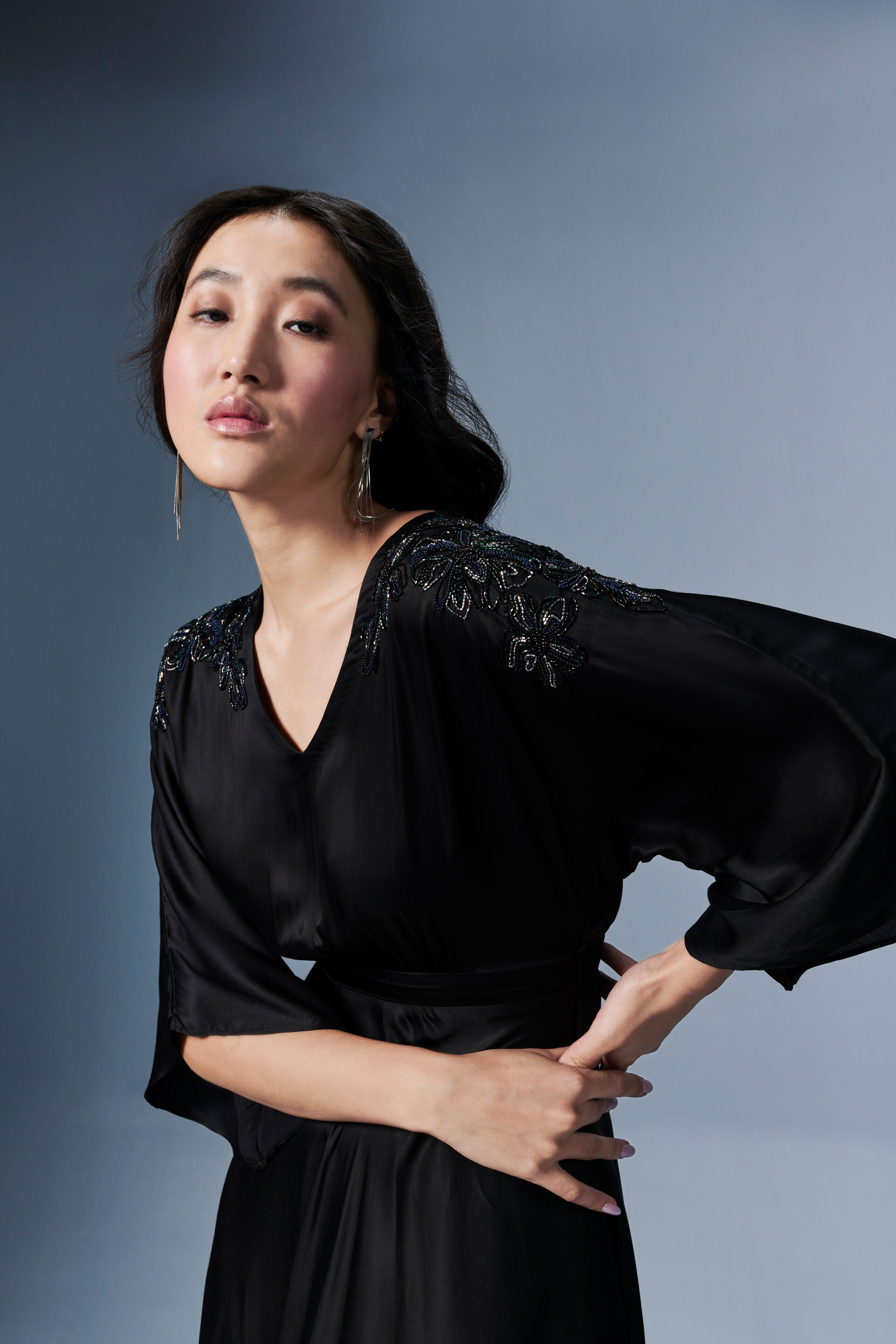 Celine Maxi Dress, Black, image 5