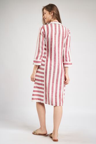 5 - Red - White Keyhole Neck Sheath Tunic, image 5