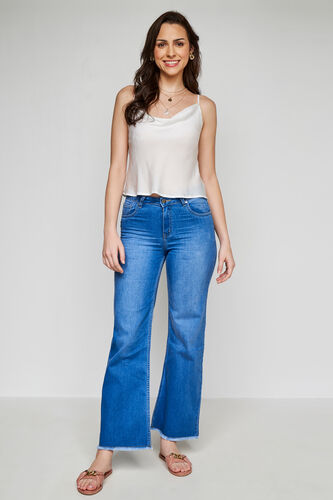 Light Blue Solid Flared Bottom, Light Blue, image 2