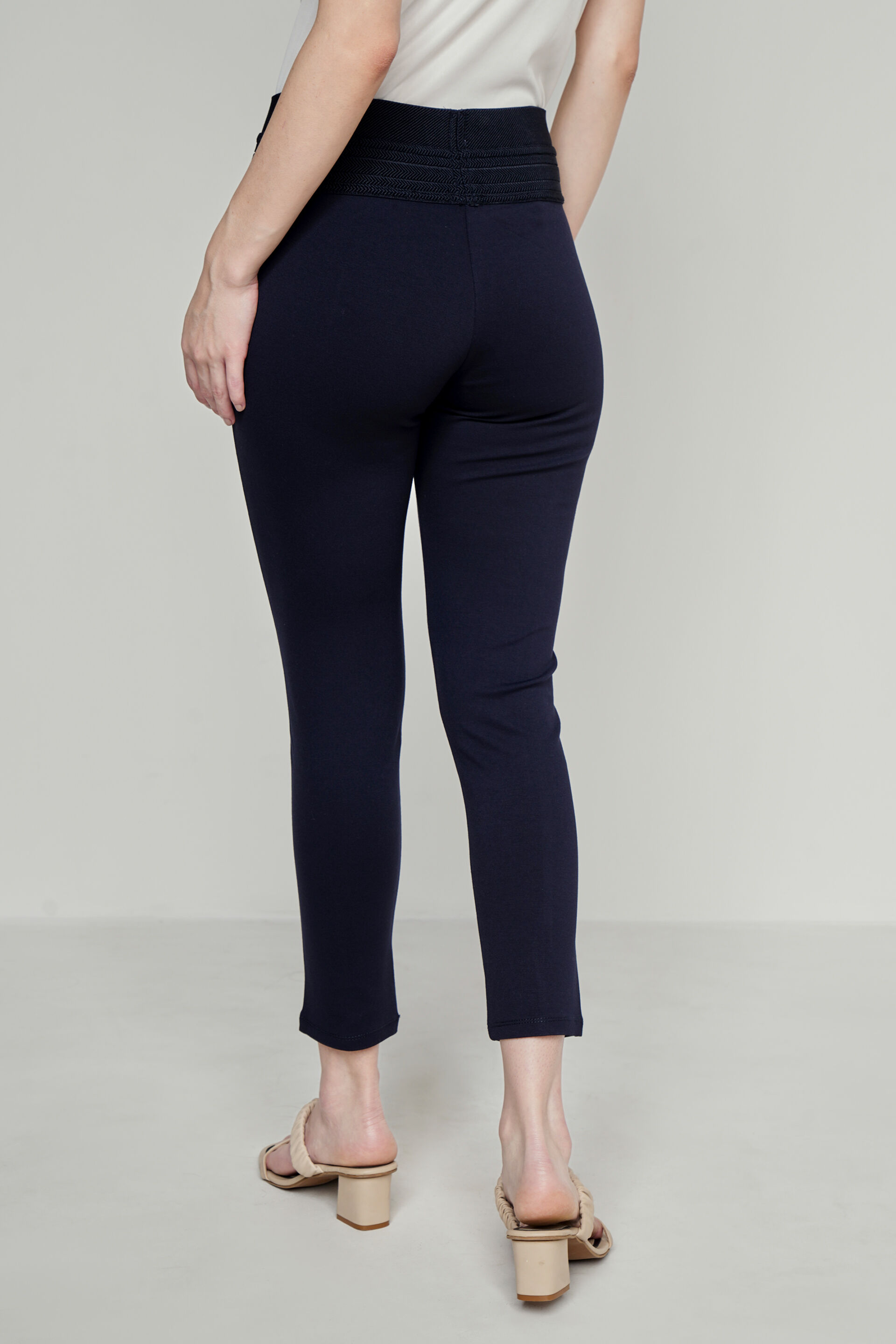 Navy Solid Straight Bottom, Navy Blue, image 3