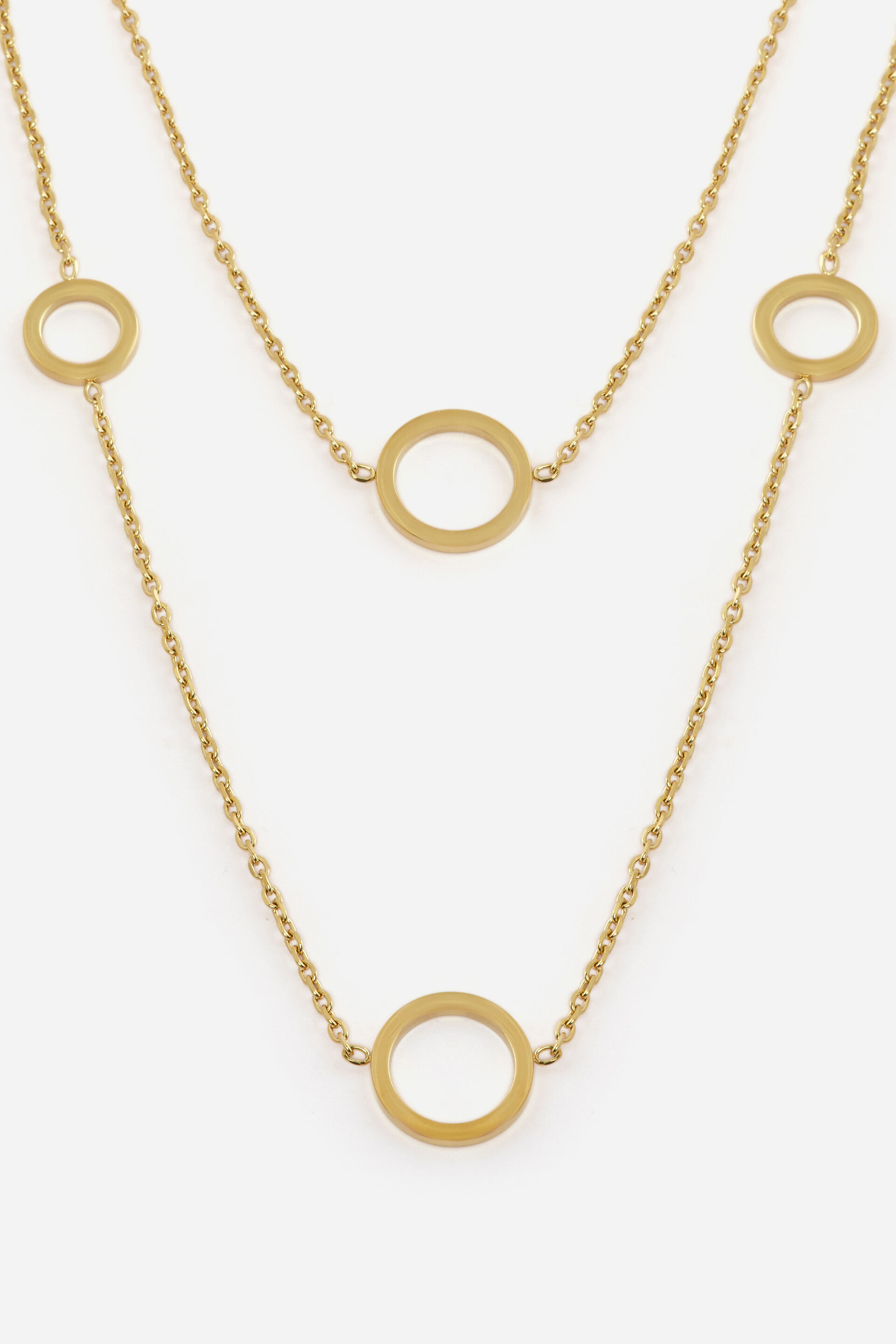 Gold Layered Toggle Necklace, , image 2
