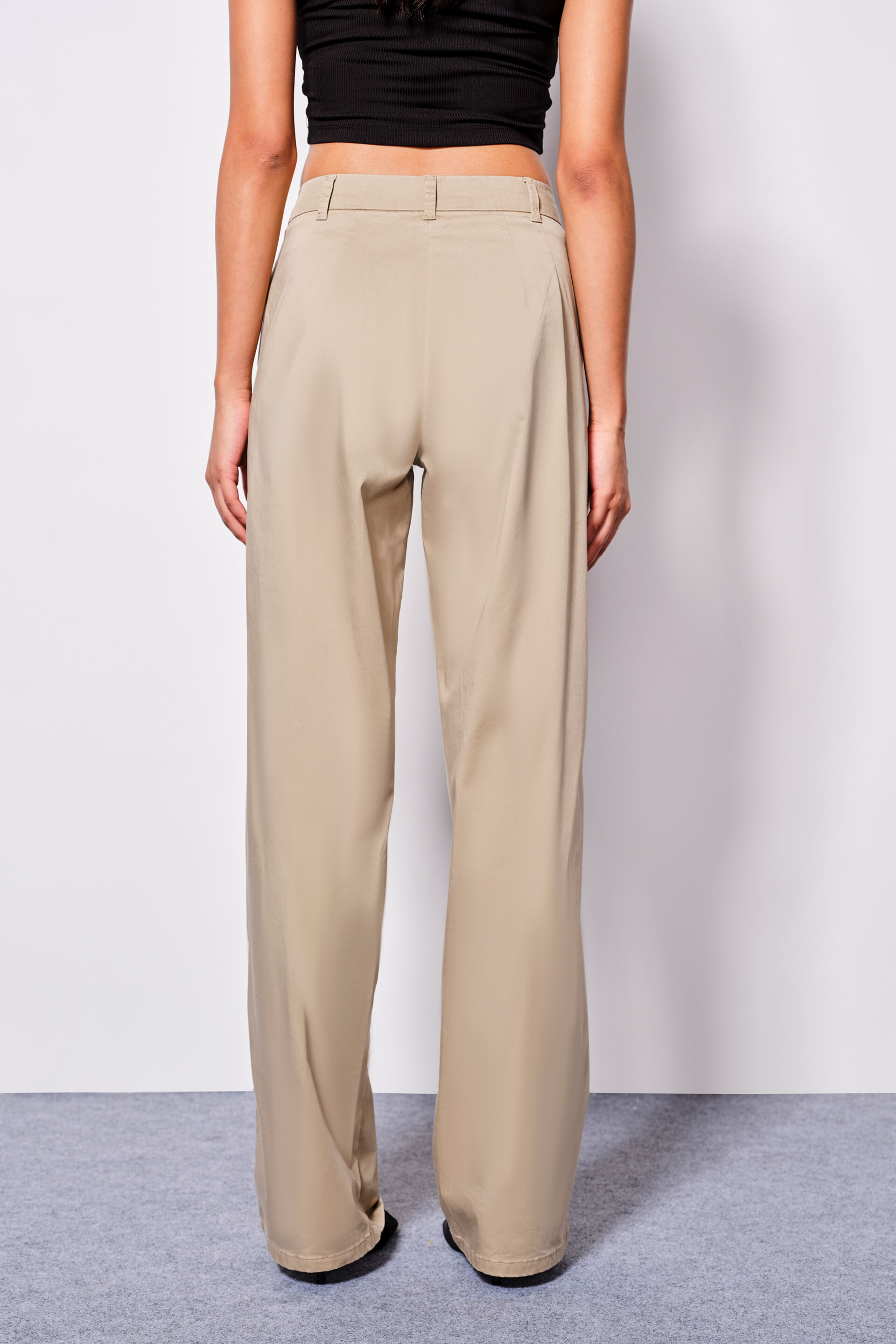 Corpcore Cotton Trousers, Beige, image 3