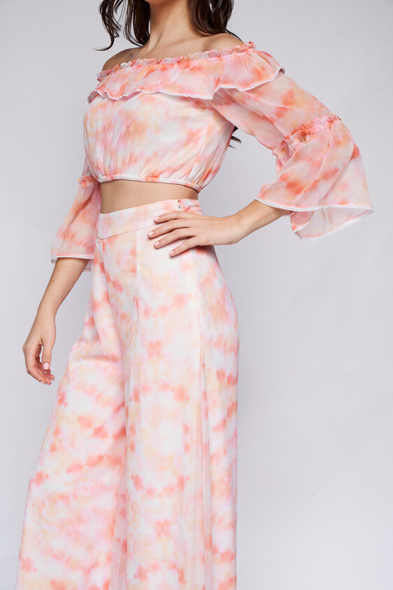 Orange Abstract Straight Suit, Orange, image 5