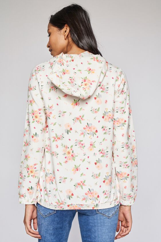 5 - White Floral Sweater Top, image 5
