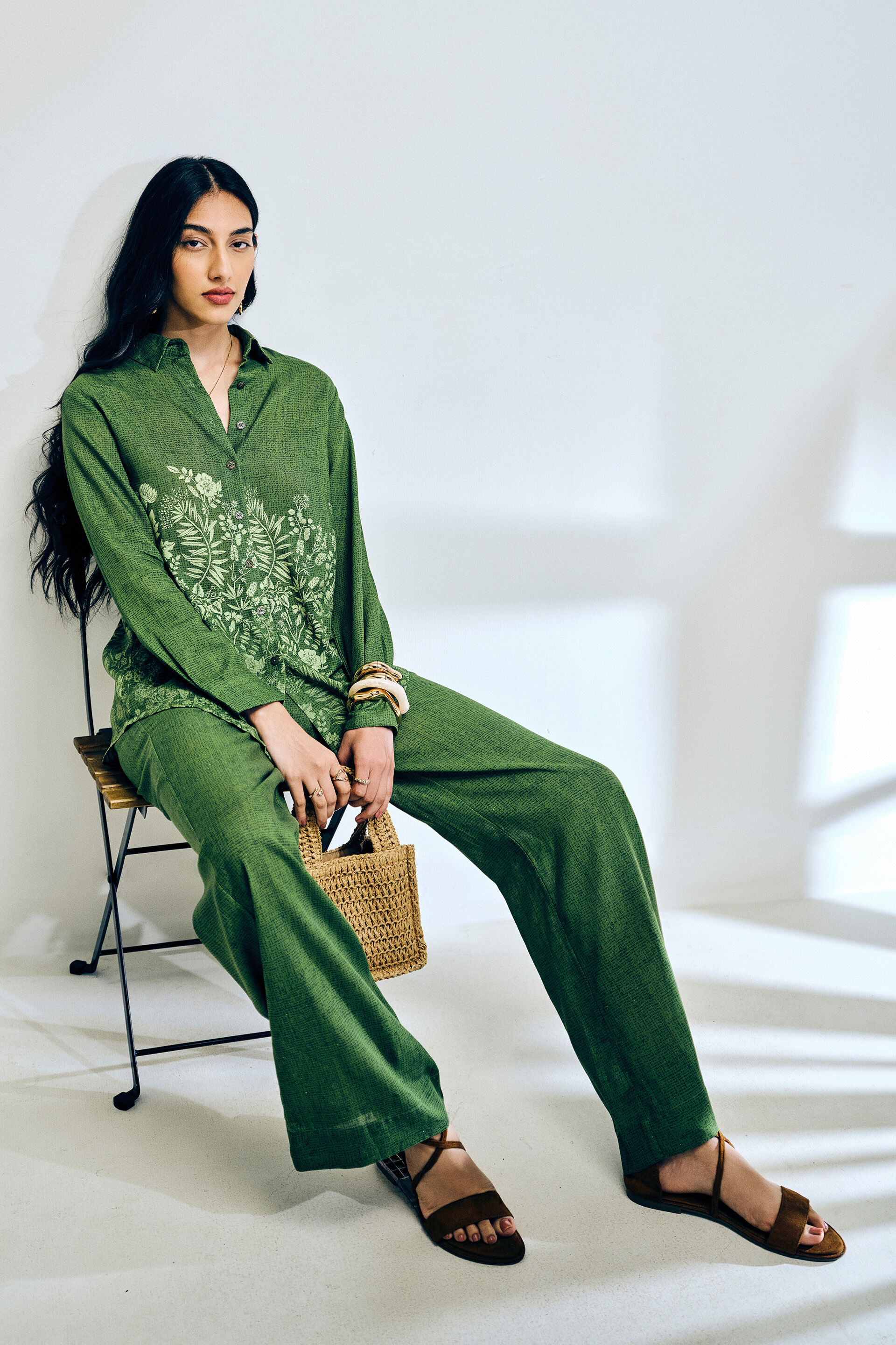 Meadow Muse Co-ord Set, Green, image 3