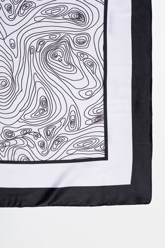 Off White Print Scarf, , image 2