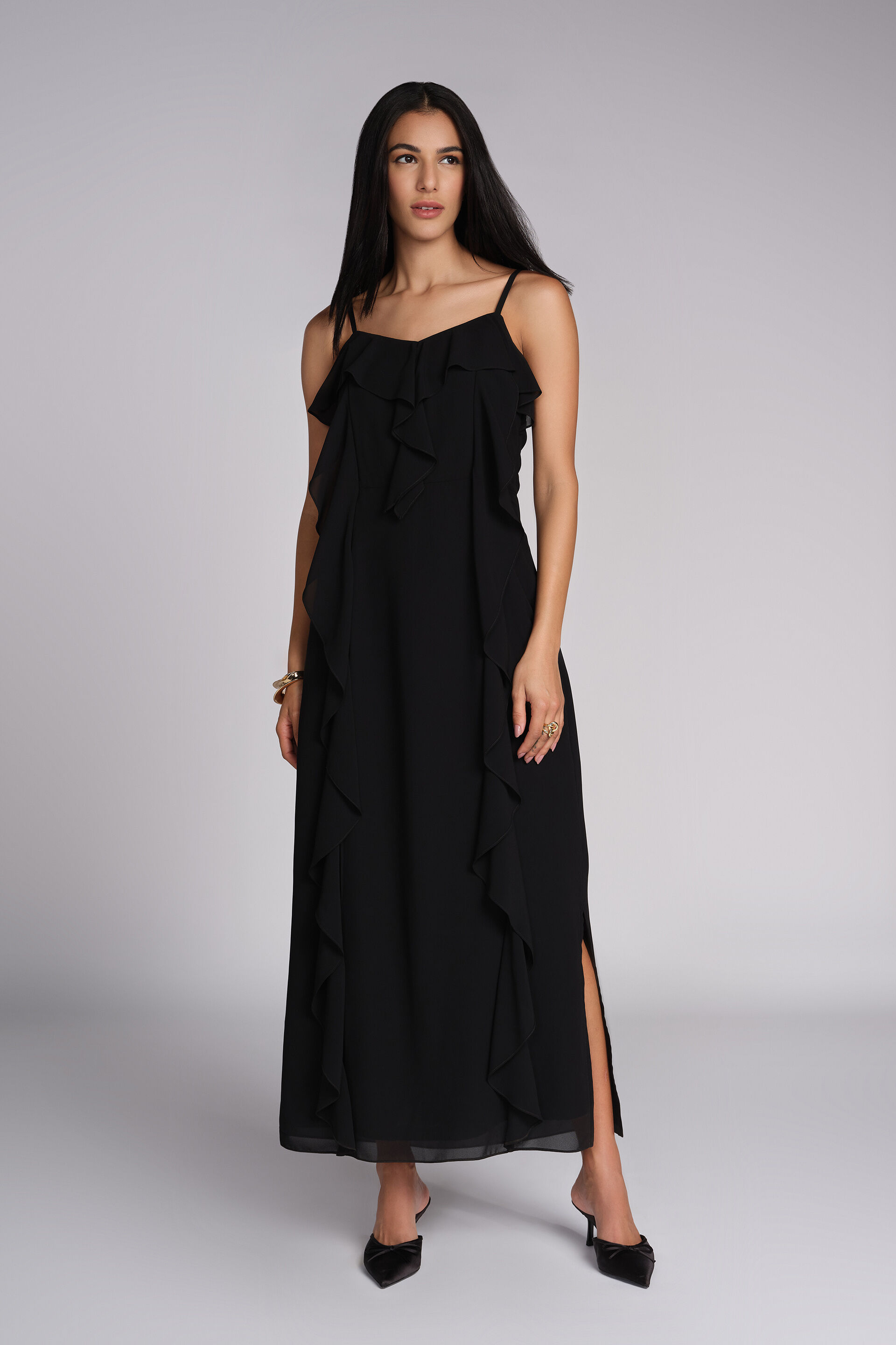 Night-at-Moor Black Dress, Black, image 1