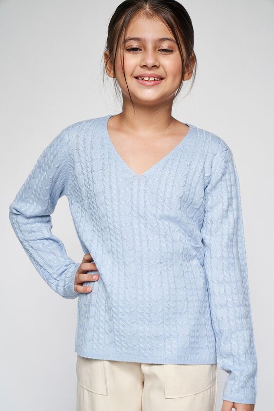 3 - Powder Blue Solid Straight Top, image 3
