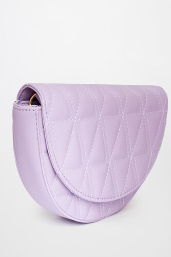 Lilac Polyurethane Ladies Purse L, , image 4