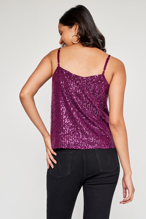 Straight Geometric Top, Purple, image 3