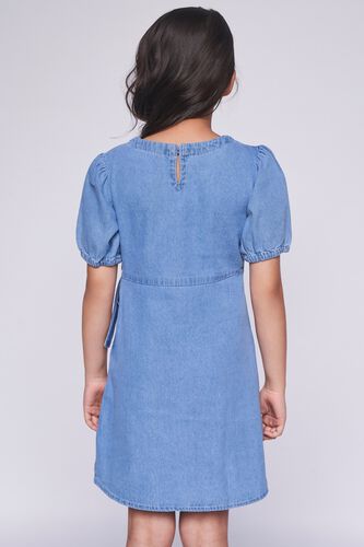 4 - Midnight Blue Solid Straight Dress, image 4