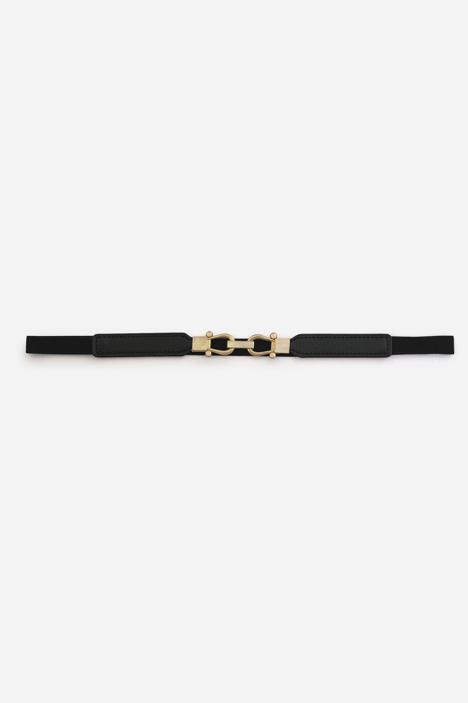Black Sleek & Stretchable Belt, , image 2