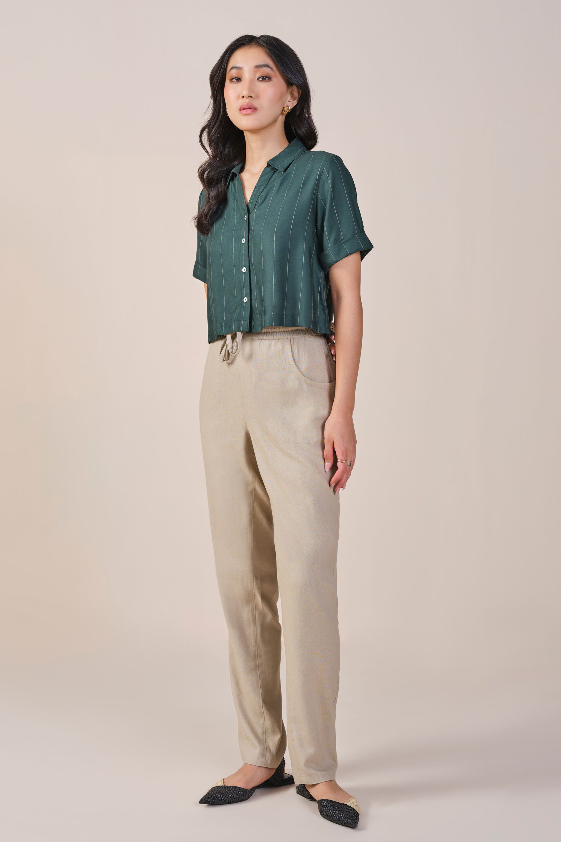 Lagoon Rayon Shirt, Green, image 3