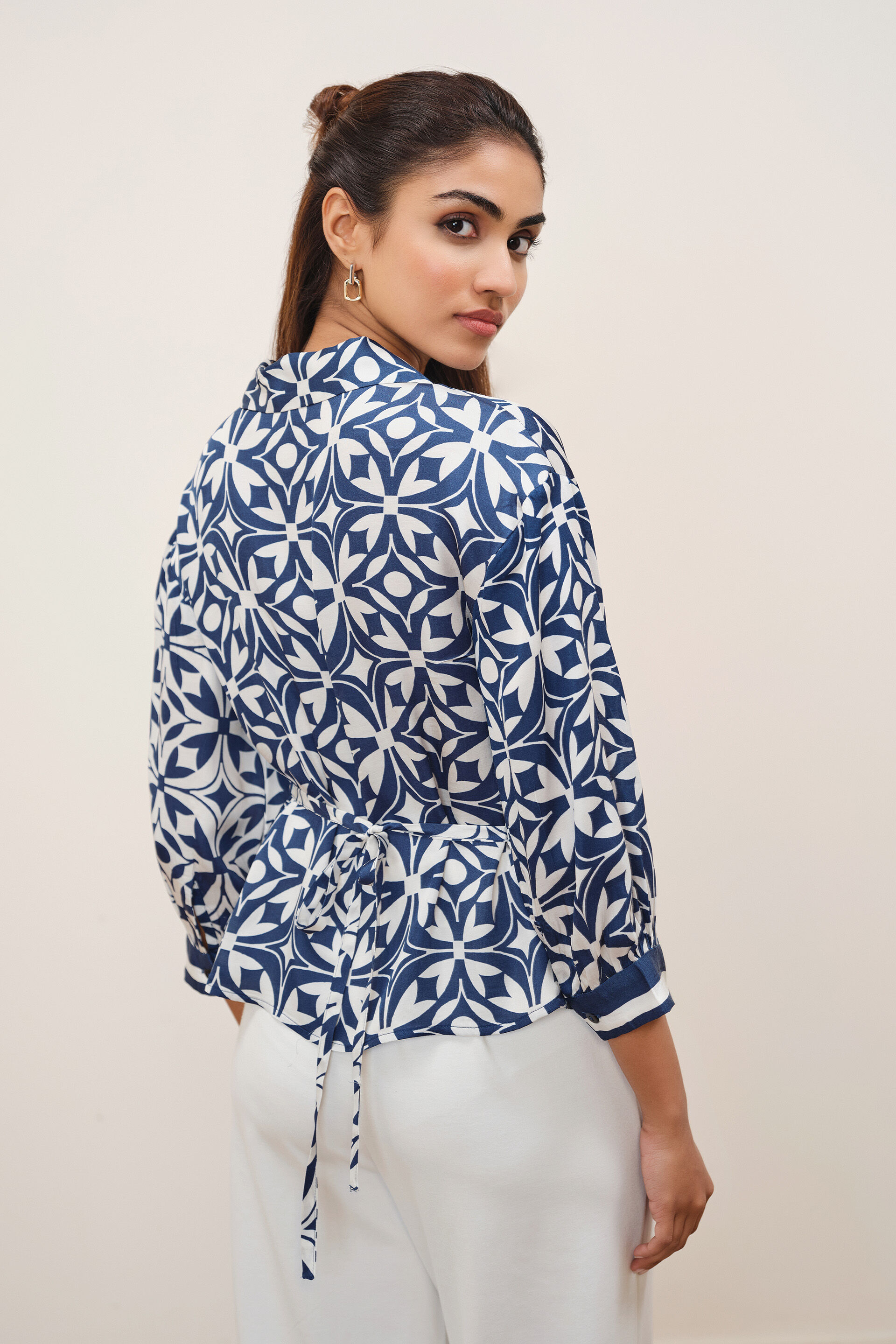 Cheryl Blue Modal Top, Blue, image 6