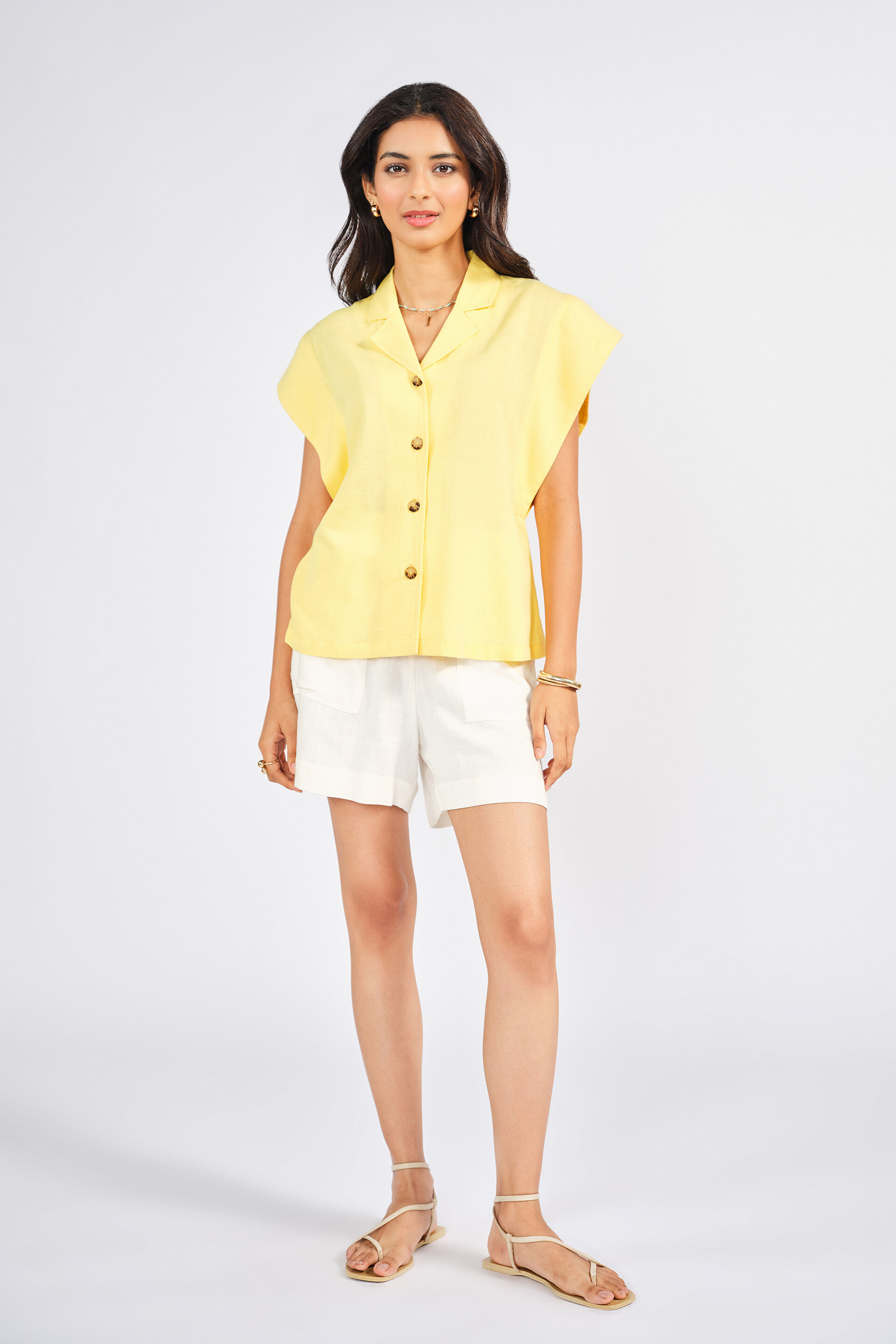 Vibe With Yellow Top, Yellow, image 1