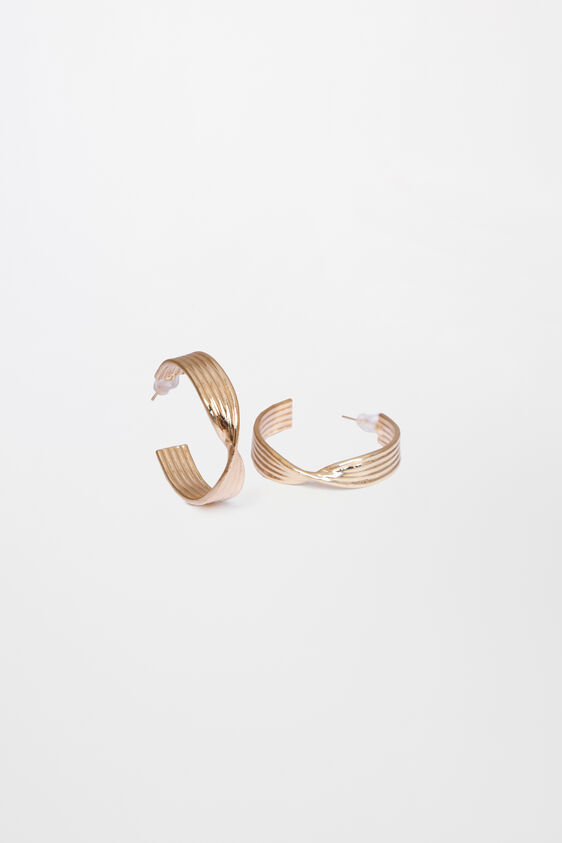 Gold Brass Earring, , image 4