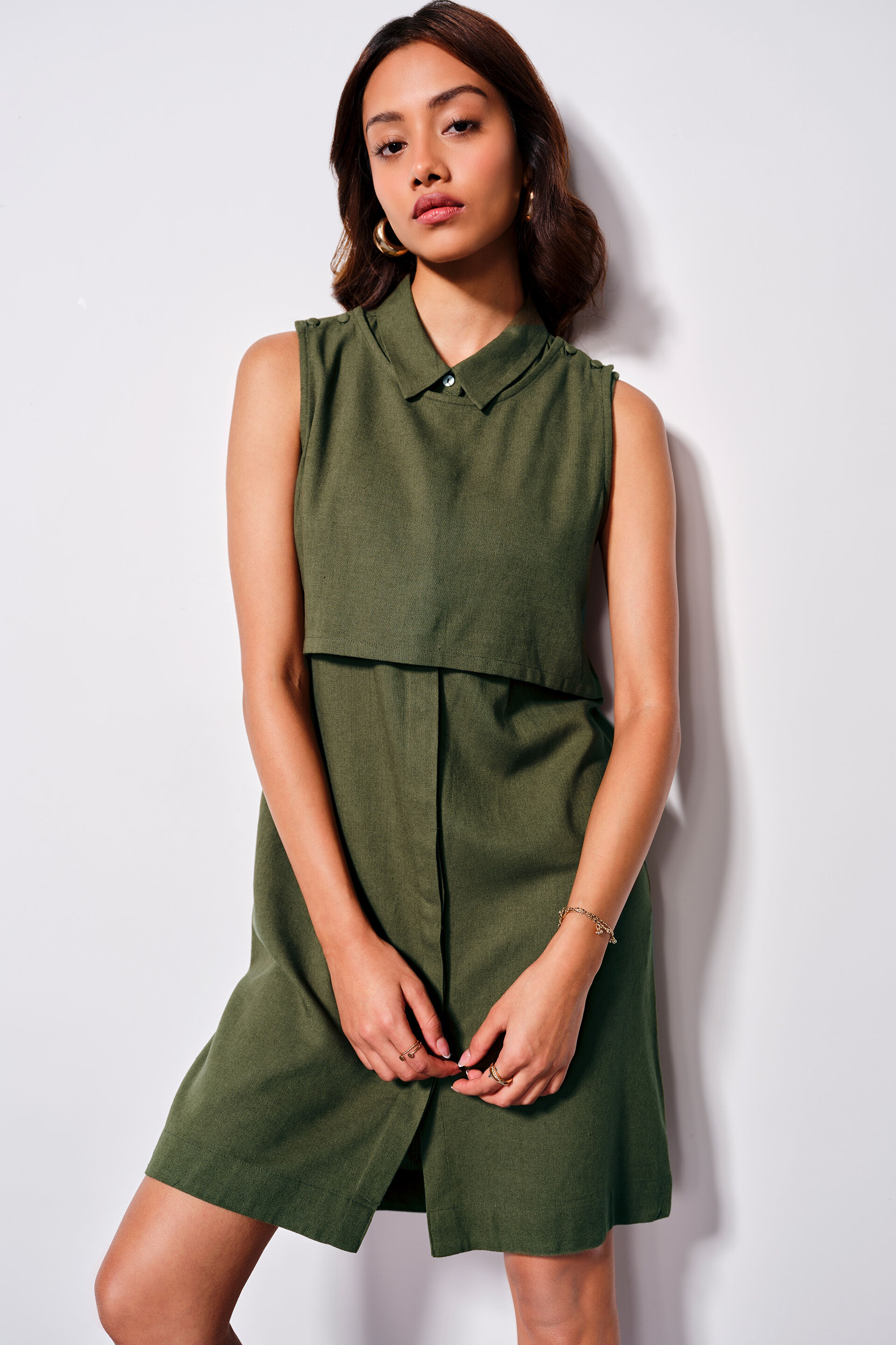 Myntra Overall Pinafore Dress Myntra Olive Pinafore Dress Buy