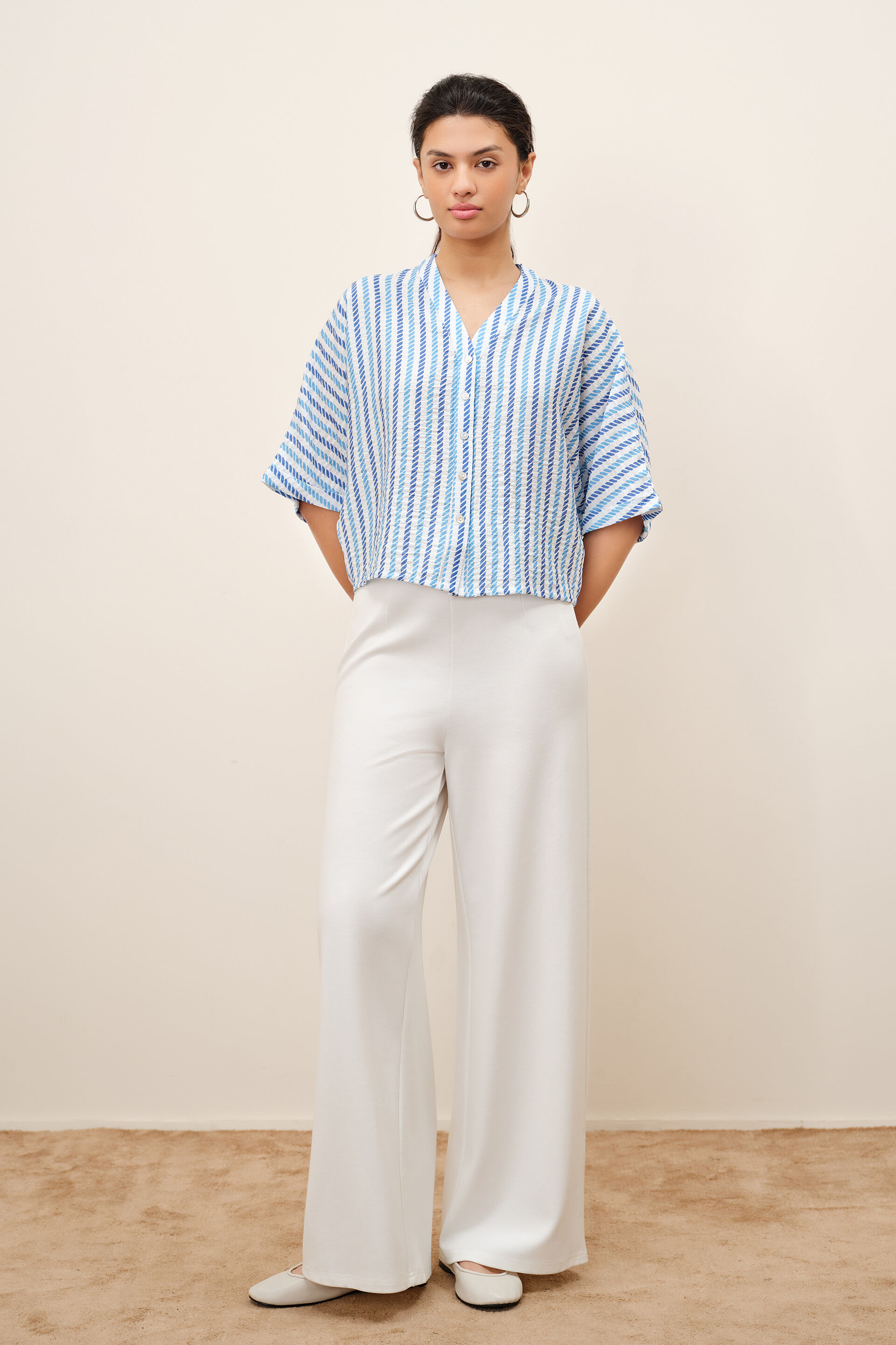 Rivelle Blue Stripes Top, Blue, image 2