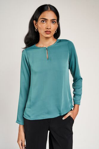 6 - Teal Solid A-Line Top, image 6