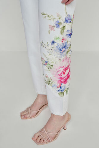 White Solid Straight Bottom, White, image 5