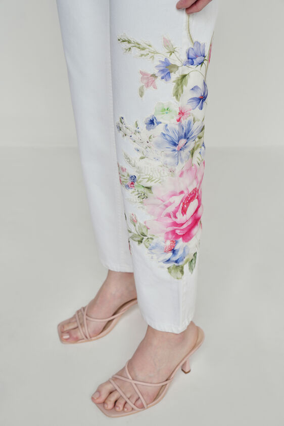 White Solid Straight Bottom, White, image 5