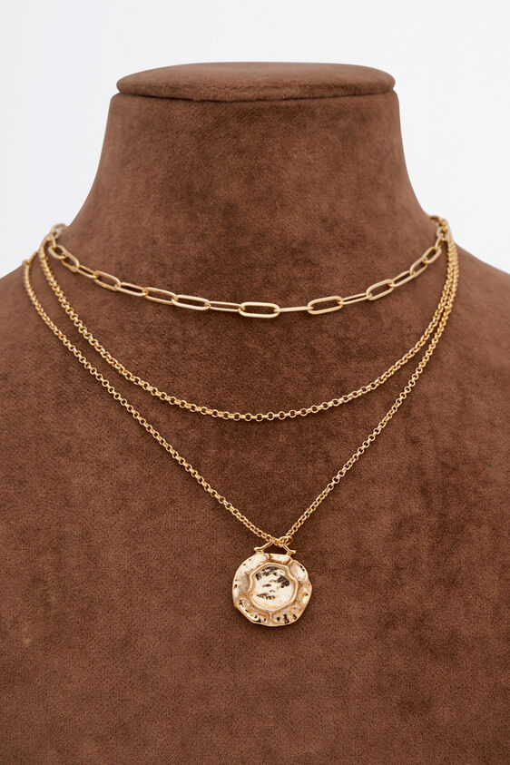 Gold Brass Neckpiece, , image 1
