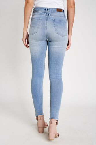 3 - Nora Ice Blue Mid Rise Skinny Jeans, image 3