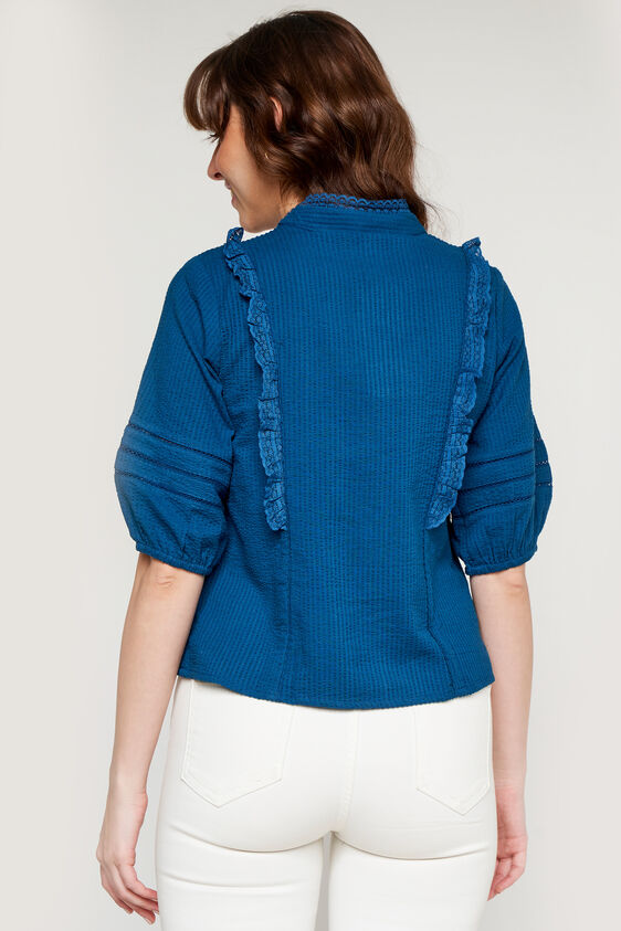Teal Solid Curved Top, Teal, image 5