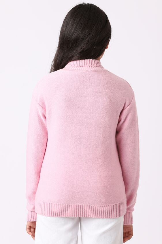 Pink Solid Straight Top, Pink, image 4