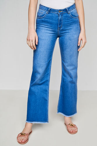 Light Blue Solid Flared Bottom, Light Blue, image 1